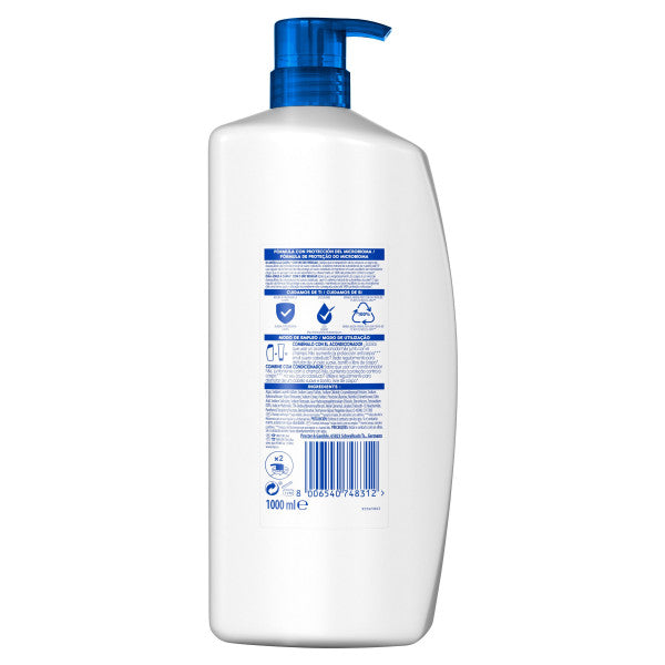 Shampoo Refrescante de Mentol - Head & Shoulders : 1000 ml - 8
