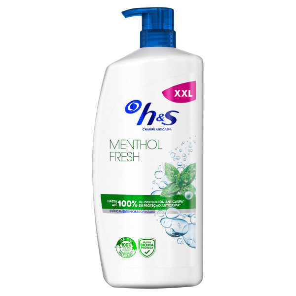 Shampoo Refrescante de Mentol - Head & Shoulders : 1000 ml - 9