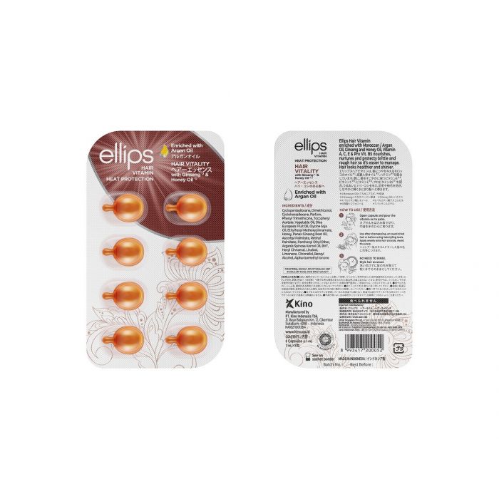 Vitamina capilar - Óleo de Argan - Vitalidade - Ellips - 1