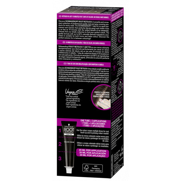 Retoca Raízes Root 7day Fix - Schwarzkopf : Castaño Oscuro - 5