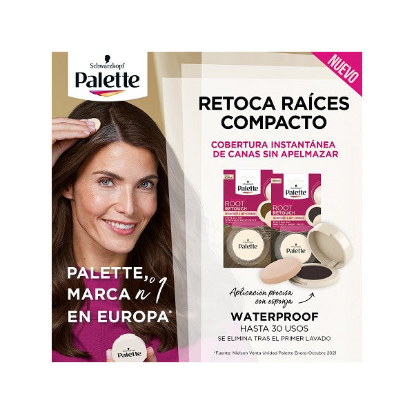 Retoca Raíces Paleta Compacta Compact Root Retouch - Schwarzkopf : Rubio Oscuro - 1