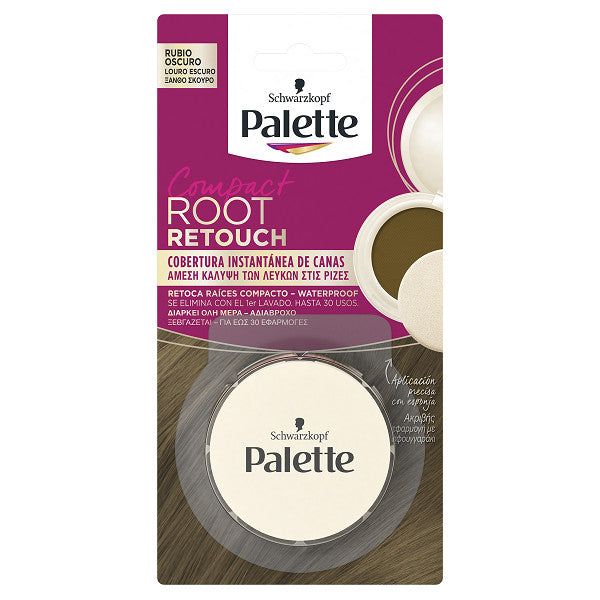 Retoca Raíces Paleta Compacta Compact Root Retouch - Schwarzkopf : Rubio Oscuro - 6