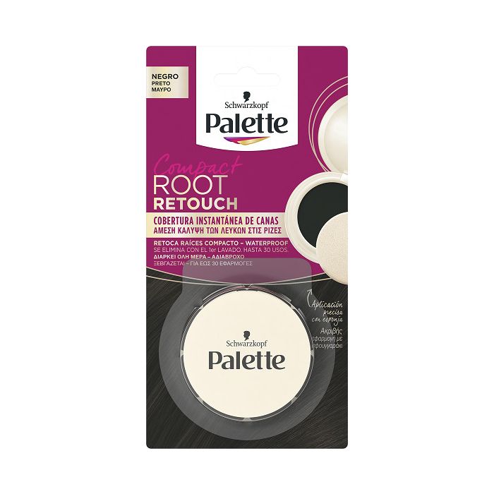Retoca Raíces Paleta Compacta Compact Root Retouch - Schwarzkopf : Negro - 1