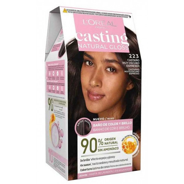Coloração Natural Gloss Casting sem Amônia - L'oreal Paris : 223 Expresso Darkest Brown - 1
