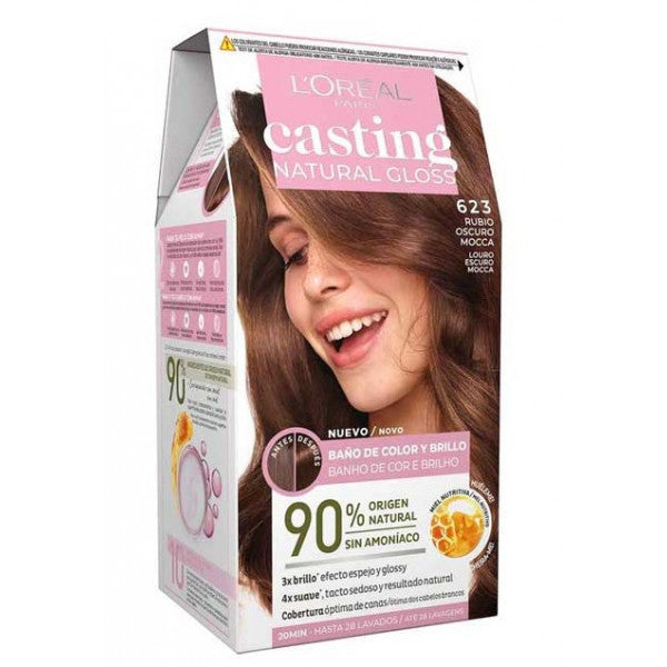 Coloração Natural Gloss Casting sem Amônia - L'oreal Paris : 623 Nougat Dark Blonde - 1