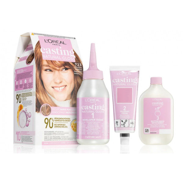 Coloração Natural Gloss Casting sem Amônia - L'oreal Paris : Rubio Toffee 723 - 1