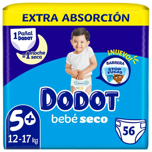 Principal Extra Bebê Seco Tamanho 5+: 56 unidades - Dodot - 1