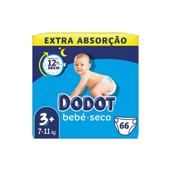 Fraldas Extra Jumbo Pack Tamanho 3+: 66 Unidades - Dodot - 2