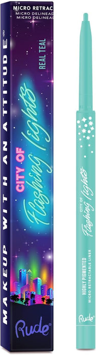 Delineador City of Flashing Lights - Rude Cosmetics - Rude : Real Teal - 1
