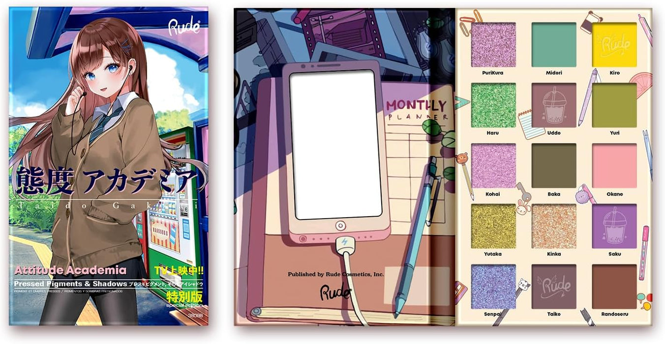 Paleta de Sombras Coleção Manga - Rude : Attitude Academia - 1