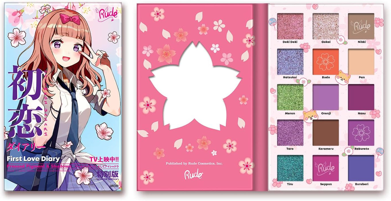 Paleta de Sombras Coleção Manga - Rude : First Love Diary - 1