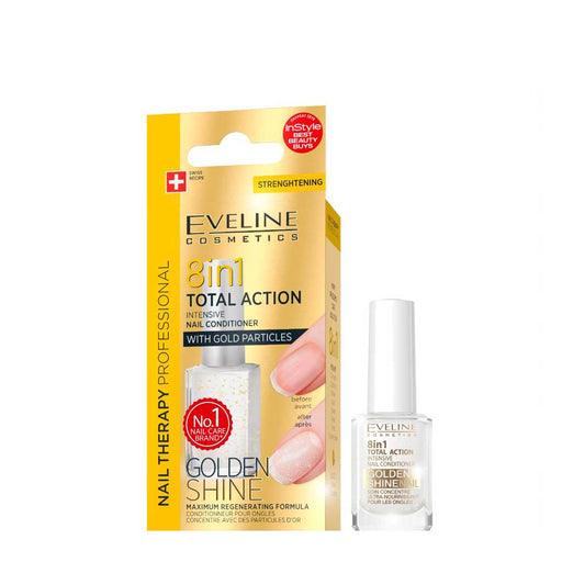 Endurecedor de unhas 8 em 1 - Terapia de Unhas Golden Shine - Eveline - 1