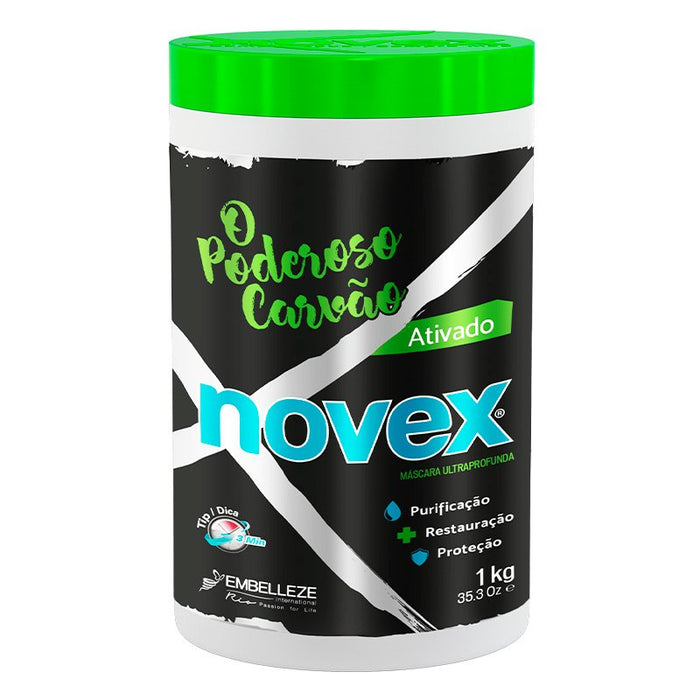 Máscara Capilar de Carvão Ativado - Purifica, Protege e Restaura - Novex - 1