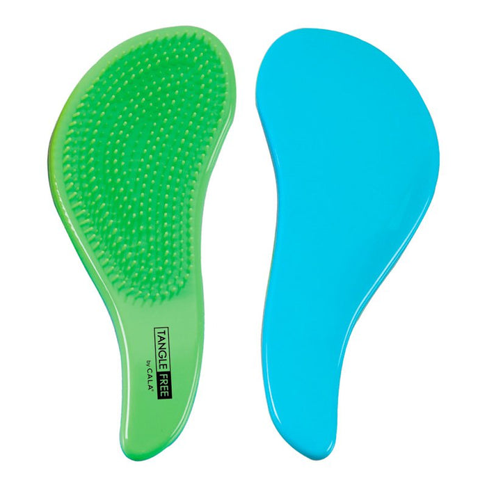Escova de cabelo livre de emaranhados - Neon Green / Aqua - Cala - 1