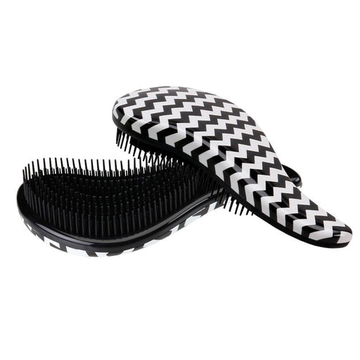 Cepillo de Pelo Emaranhado - Preto/Branco Zigzag - Cala - 1