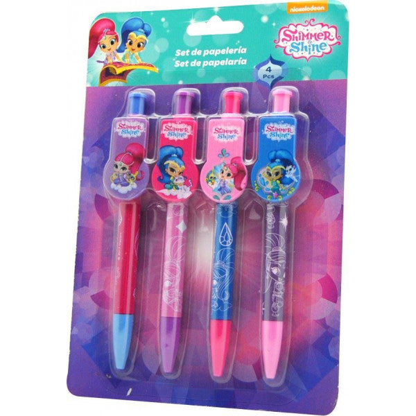 Conjunto de canetas Shimmer &amp; Shine: conjunto de 4 produtos - Nickelodeon - 1