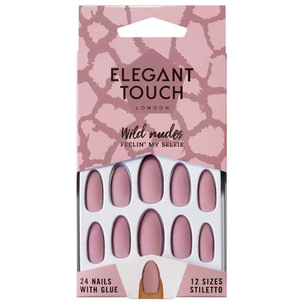 Unhas postiças nudes selvagens - Elegant Touch : Feelin' My Selfie - 1