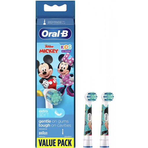 Cabeças de Escova Elétrica de Substituição para Crianças Cars, Mickey ou Princesa - Oral-b - 1