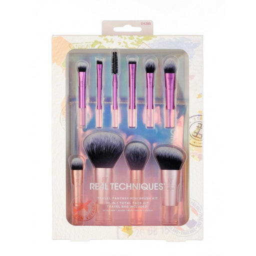 Conjunto de 10 Mini Pincéis + Necessaire Travel Fantasy - Real Techniques - 1