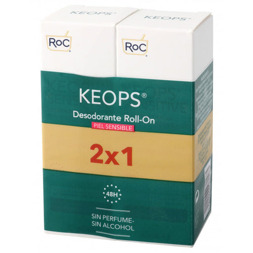 Desodorante Sensitive em roll-on Duplo Keops - Roc - 1