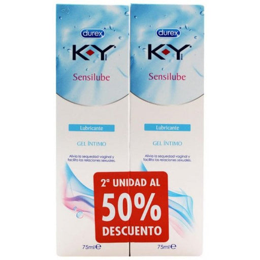 Gel Íntimo - Sensilube Ky - Durex: 2 x 75 ml - 2