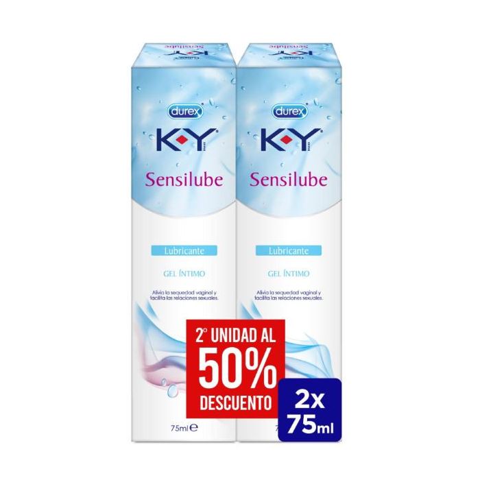 Gel Íntimo - Sensilube Ky - Durex : 2 x 75 ml - 1