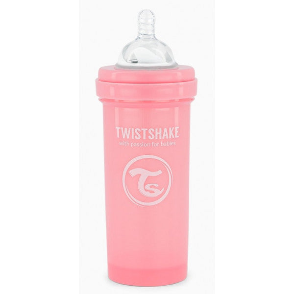 Garrafa anti-cólica rosa - Twistshake: 260 ml - 1