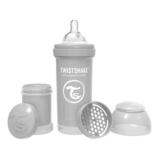 Garrafa anti-cólica cinza - Twistshake : 260ml - 1