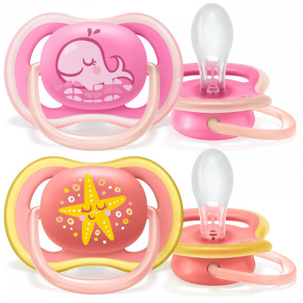 Chupeta Avent Ultra Air Decoradas 6-18 Meses - Philips : Rosa - 1