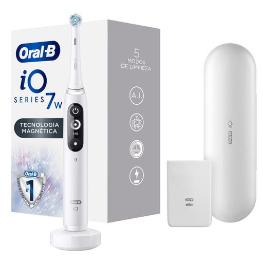 Escova de Dentes Elétrica Recarregável Io 7: Branca - Oral-b - 1