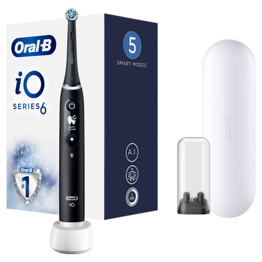 Escova de dentes elétrica recarregável Io 6: preta - Oral-b - 1