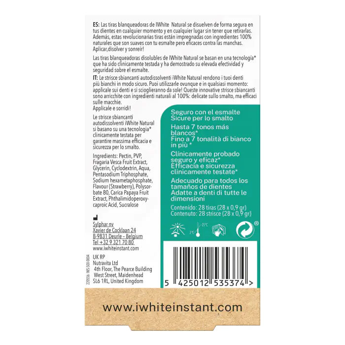 Tiras Branqueadoras Dentais Naturais - Iwhite - 4