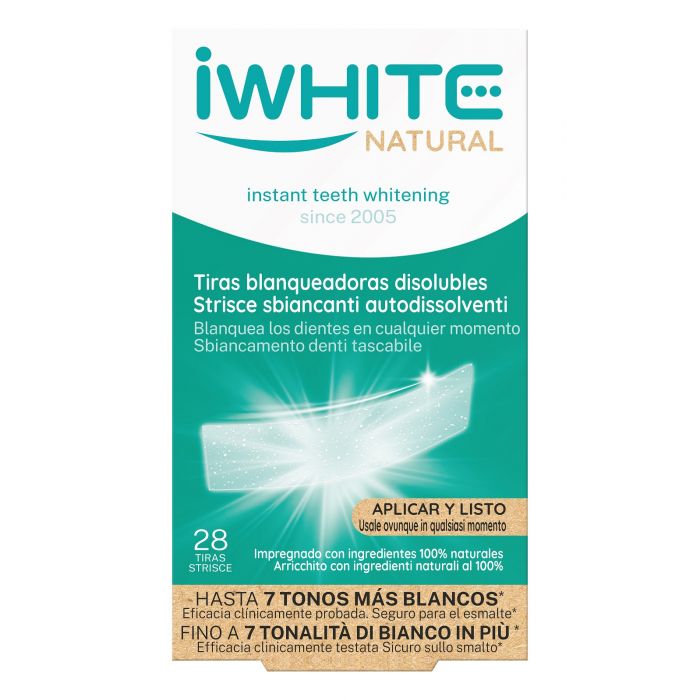 Tiras Branqueadoras Dentais Naturais - Iwhite - 1