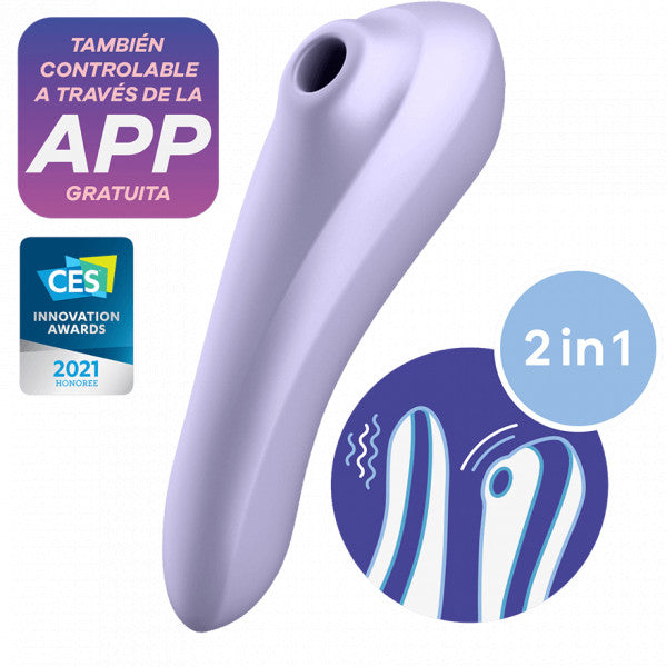 Vibrador Dual Pleasure - Satisfyer : Morado - 2