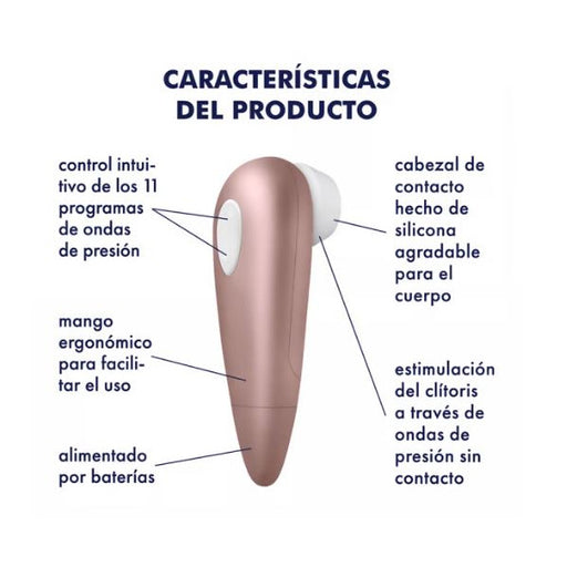 Estimulador de Ar Air Pulse Número Um: Rosa - Satisfyer - 2