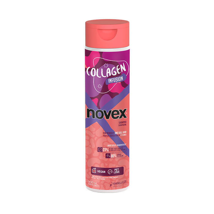 Shampoo Colágeno - Cabelos porosos e opacos - Novex - 1