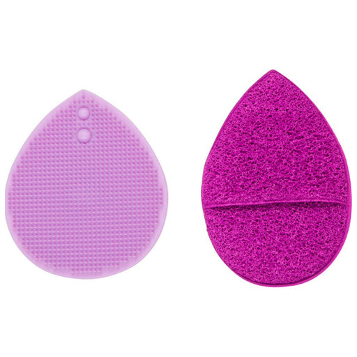 Esponja de Limpeza Facial Esfoliante - Cleansing Sponge Facial Exfoliators Duo (roxo) - Cala - 1