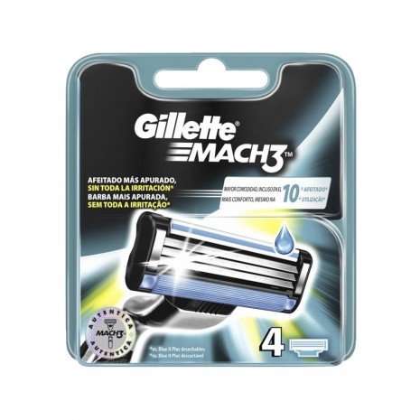 Recarga de navalha - Mach3 4 - Gillette - 1