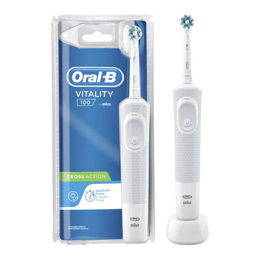 Cepillo Eléctrico - Vitality 100 Crossact Blanco - Oral-b - 1