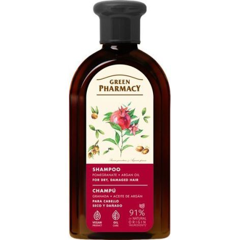 Champô Argan & Pomegranate OIL Dry Hair Shampoo - Green Pharmacy - 1