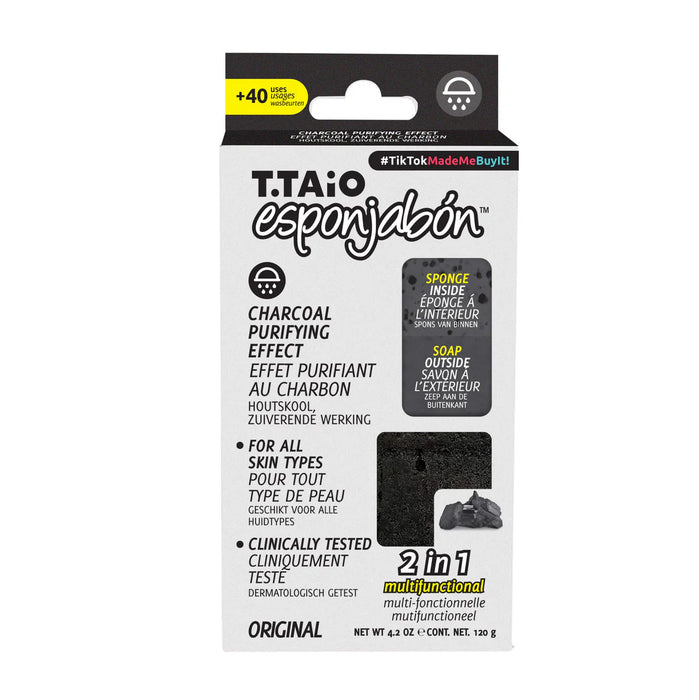 EsponJabón - Esponja + Sabão 2 em 1 - 120 gramas - T.taio : Carbon - 2