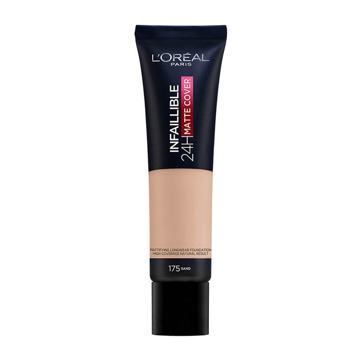 Base de maquilhagem Matte Cover de alta cobertura 30ml - L'oreal Paris: 175: Sand - 1