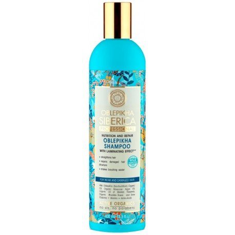 Shampoo para Cabelos Fracos e Danificados 400 Ml- Oblepikha - Natura Siberica - 1