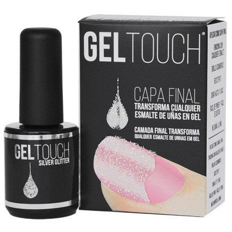 Top Coat Gel Dorado - Glitter Dourado - Gel Touch - 3