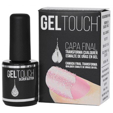 Top Coat Gel Dorado - Glitter Dourado - Gel Touch - 5