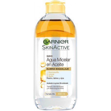 Água Micelar em Óleo Skinactive Todos os Tipos de Pele 400 ml - Garnier - 1