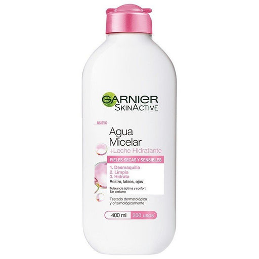 Água Micelar com Leite para Peles Secas e Sensíveis Skinactive 400 ml - Garnier - 1