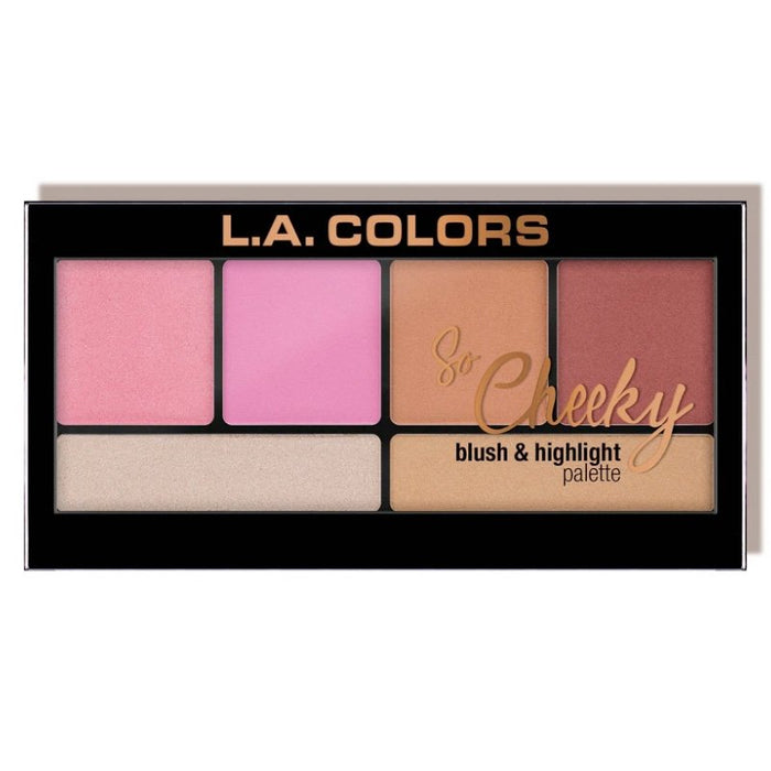 paleta de blush e iluminador so Cheeky - L.A. Colors : Pink and Playful - 1