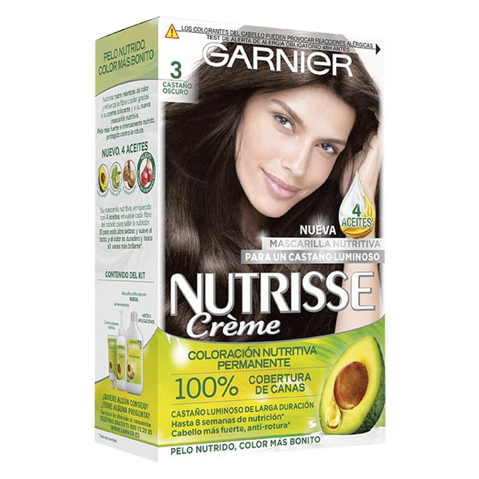 Já cuidou - Garnier : Nutrisse Crème - 3 Castaño Oscuro - 1