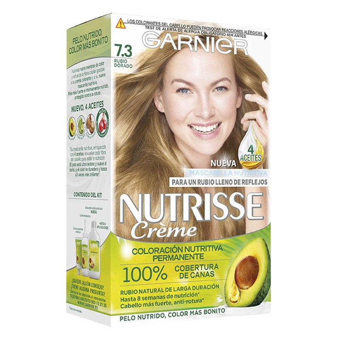 Já cuidou - Garnier : Nutrisse Crème - 7.3 Rubio Dorado - 1